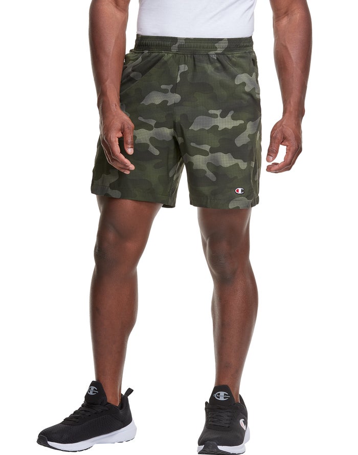 Champion Sport Print No Liner - Miesten Camo Shortsit - Suomi 7436819-GI